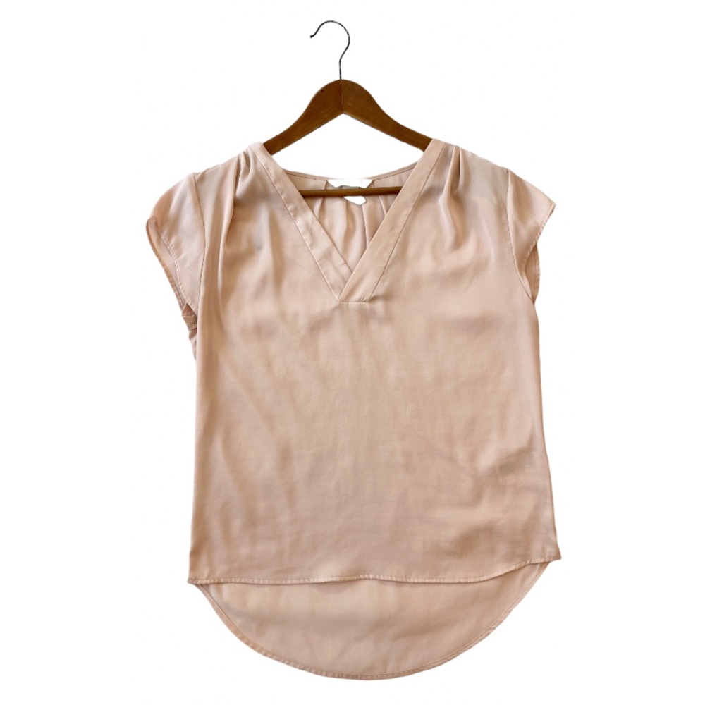H&M Blush Pink Pleated Blouse
